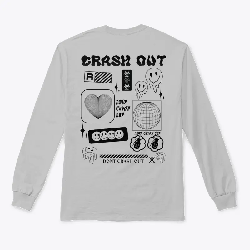 CRASH OUT (TEXT BLOCK/BLACK)